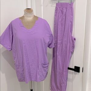 Butter-Soft Lavender Scrub Set |Size 2X